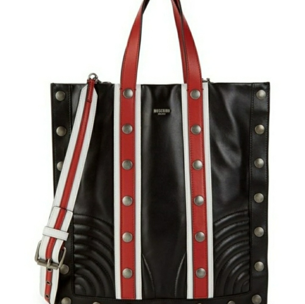 MOSCHINO Studded Leather Bag